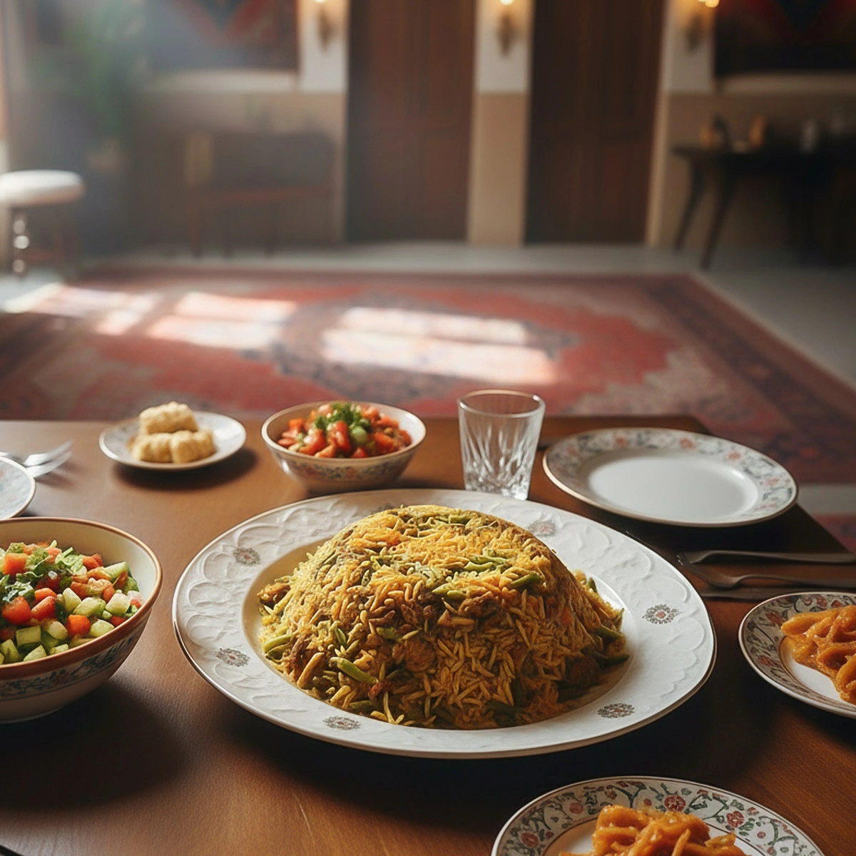 لوبیا بلانچ شده با پوره گوجه فرنگی