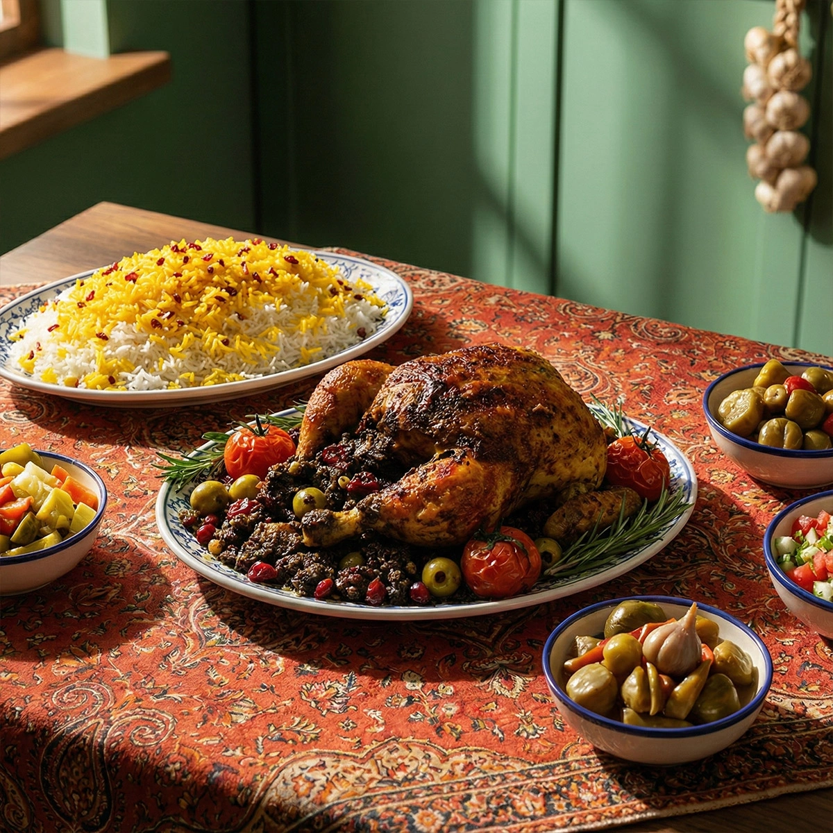 موادشکم پر(سبزی،رب انار،گردو)(250گرم)