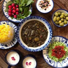 سبزی سرخ شده کرفس (نعنا،جعفری،ساقه کرفس) 500 گرمی