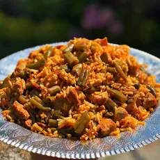 لوبیا سبز با پوره گوجه فرنگی 500 گرمی