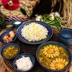 لوبیا باقالی قاتوق با سیر و شوید 500 گرمی